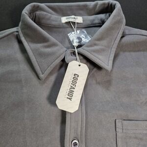 COOFANDY‎ Men's Casual Shirt Long Sleeve Button Down Lightweight  Fleece, Size L